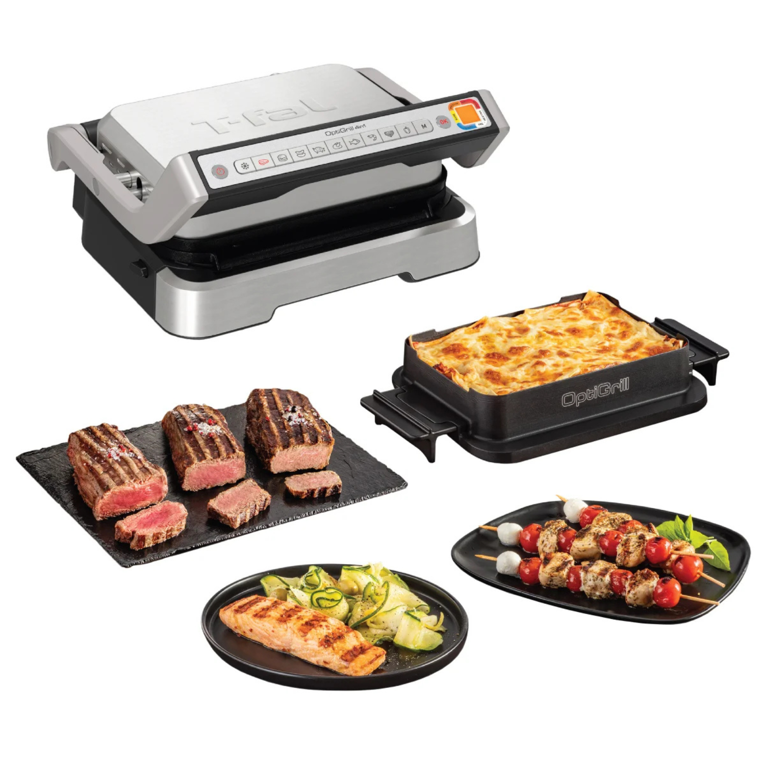 T-FAL - Gril Intelligent OptiGrill 4 en 1