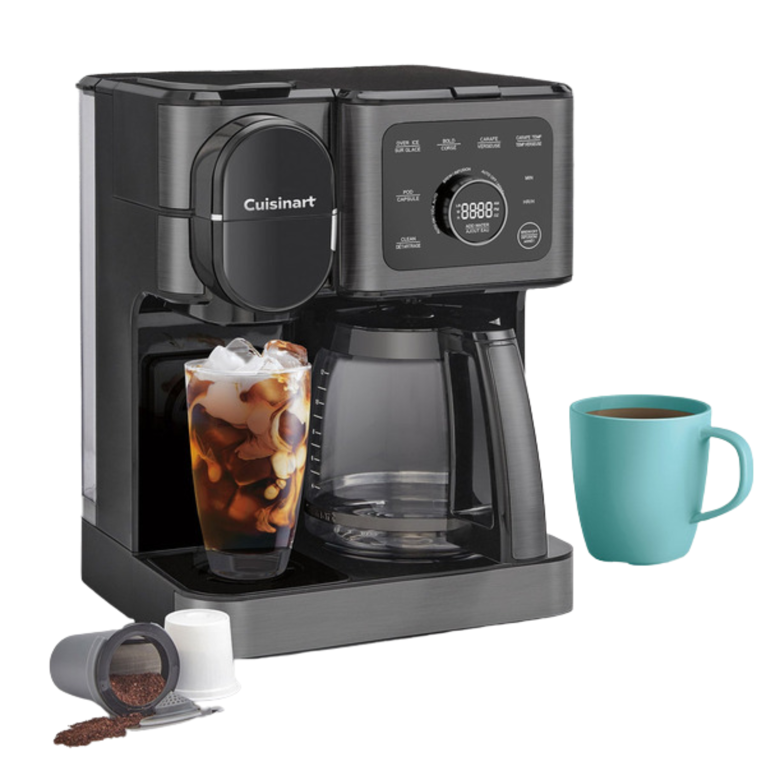 CUISINART - Cafetière 12 Tasses 2 en 1 Coffee Center