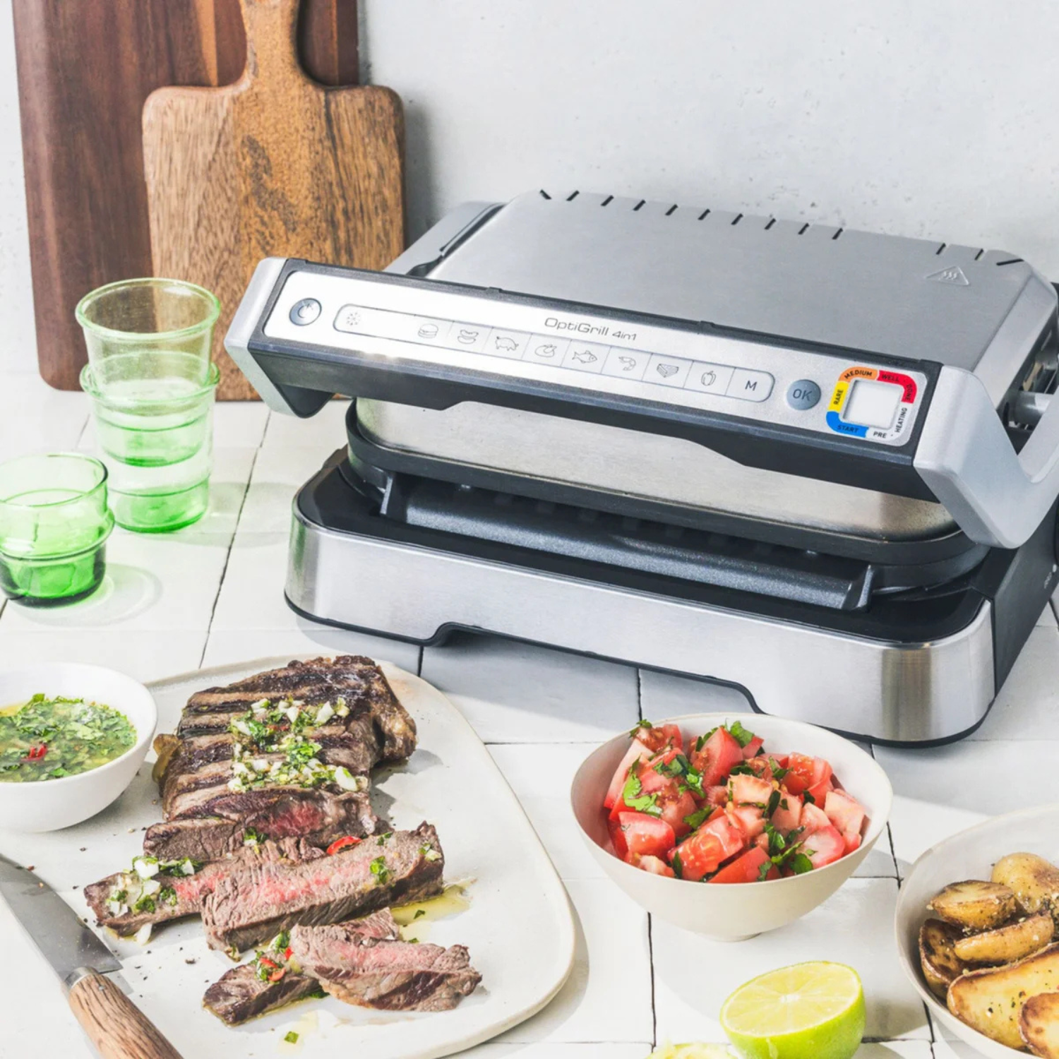 T-FAL - Gril Intelligent OptiGrill 4 en 1