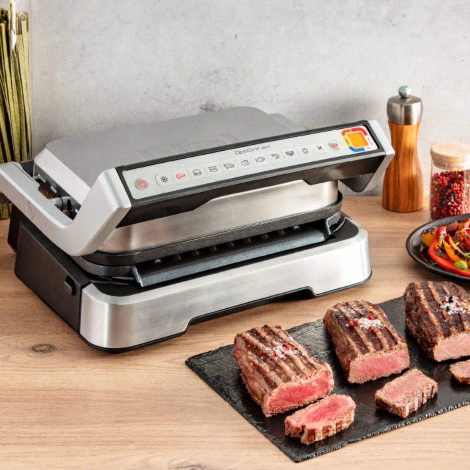 T-FAL - Gril Intelligent OptiGrill 4 en 1